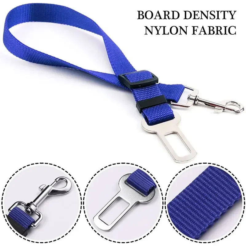 Pet Dog Car Safety Buckle Pet Safety Belt Suitable for Small and Medium Sized Dogs Adjustable Long and Short Pet Out Supplies
