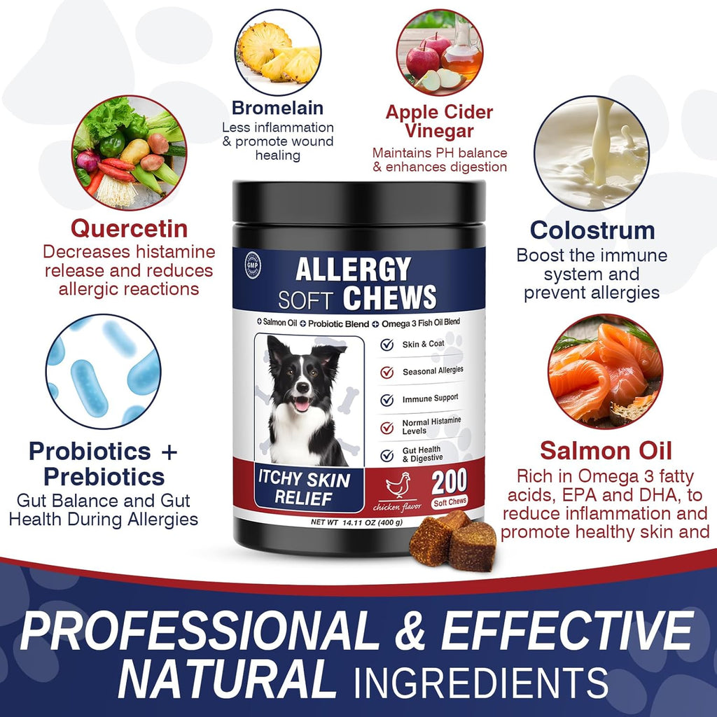 Dogs Seasonal Allergies 200 Treats for Allergy and Itching