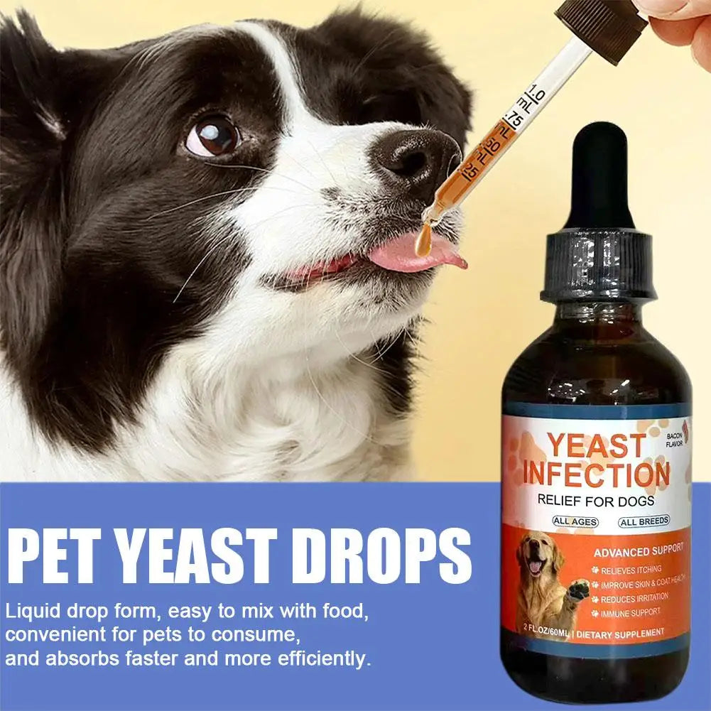 60ML 3Kinds Dog Pet Drops Gentle Care Supplement to Maintain Healthy Coat and Skin for Dogs Herbal Drops PET CARE