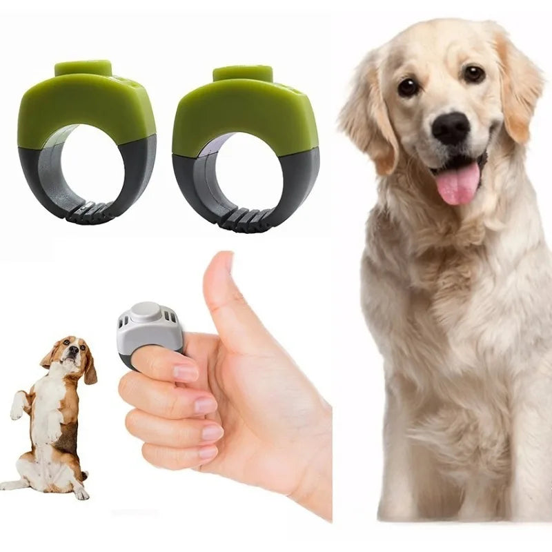 1Pcs Pet Clicker Ring for Dog Cat Horses Bird Mini Finger Clickers Training Equipment Obedience Behavior Scientific