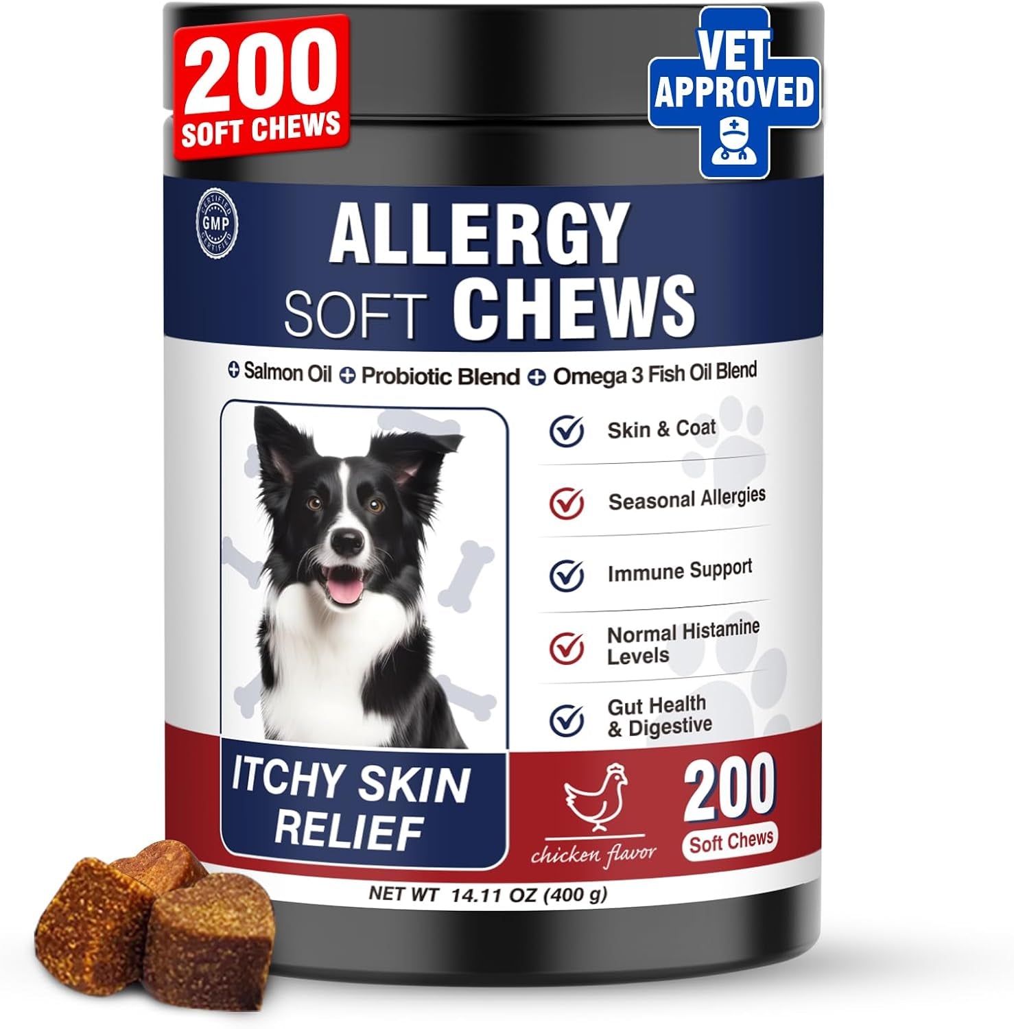 Dogs Seasonal Allergies 200 Treats for Allergy and Itching
