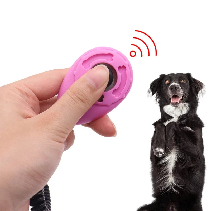 Adjustable Dog Training Clicker – Wrist Strap & Keychain for Pets Including Cats, Puppies & Birds