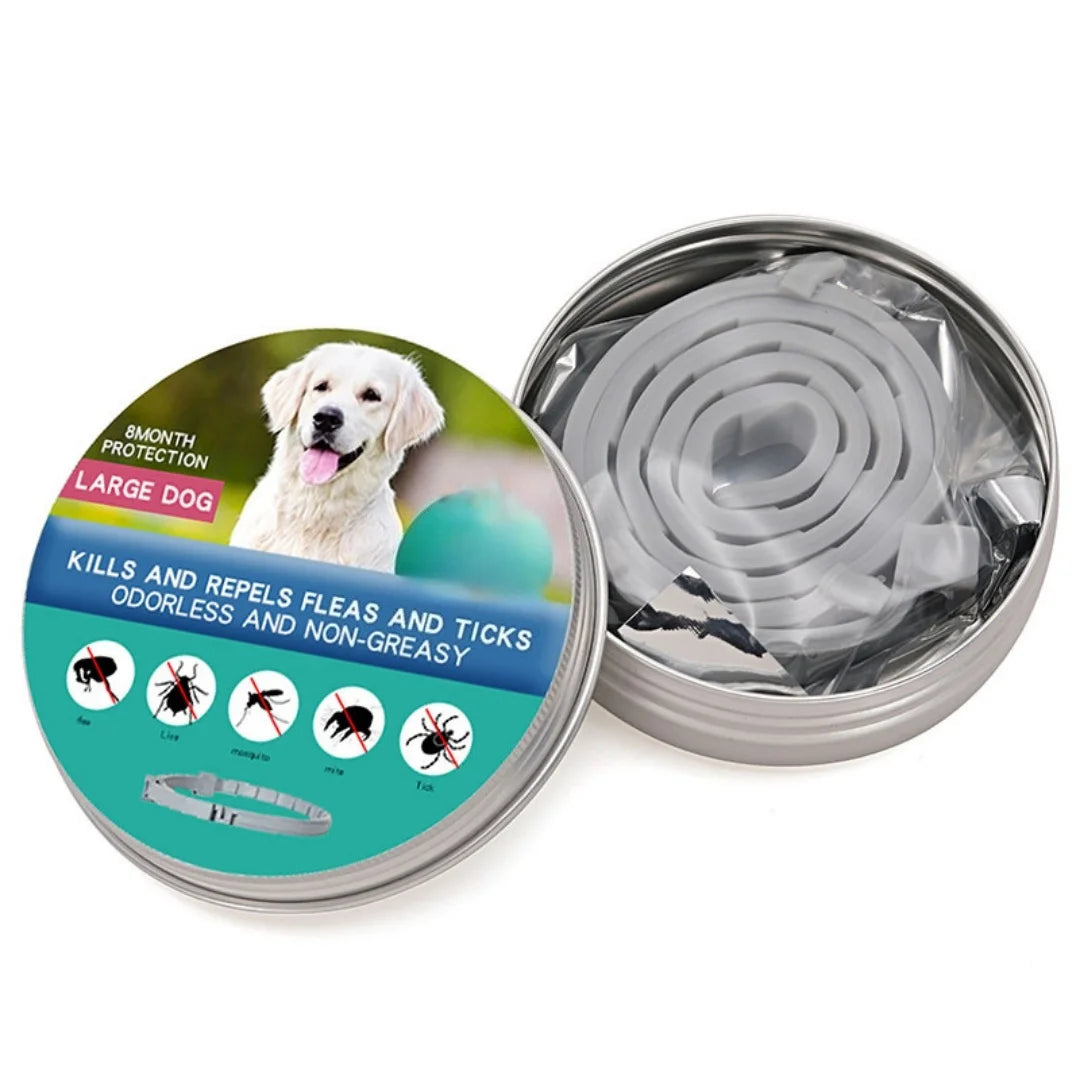 VIP Dog Cats anti Flea and Ticks Pet Collar 8Month Protection Retractable Pet Collars for Puppy Cat Large Dogs Accessories