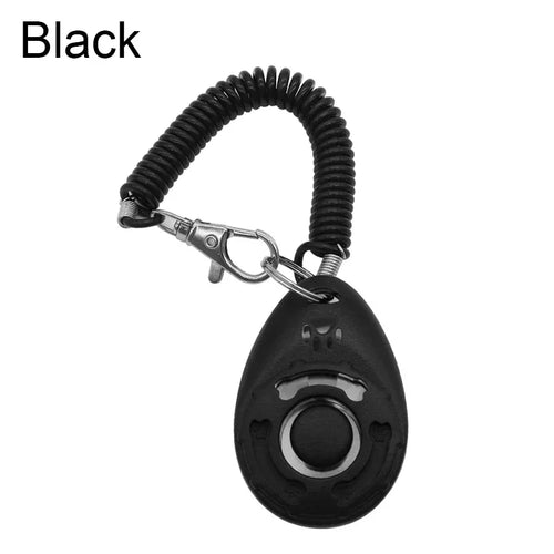 Adjustable Dog Training Clicker – Wrist Strap & Keychain for Pets Including Cats, Puppies & Birds