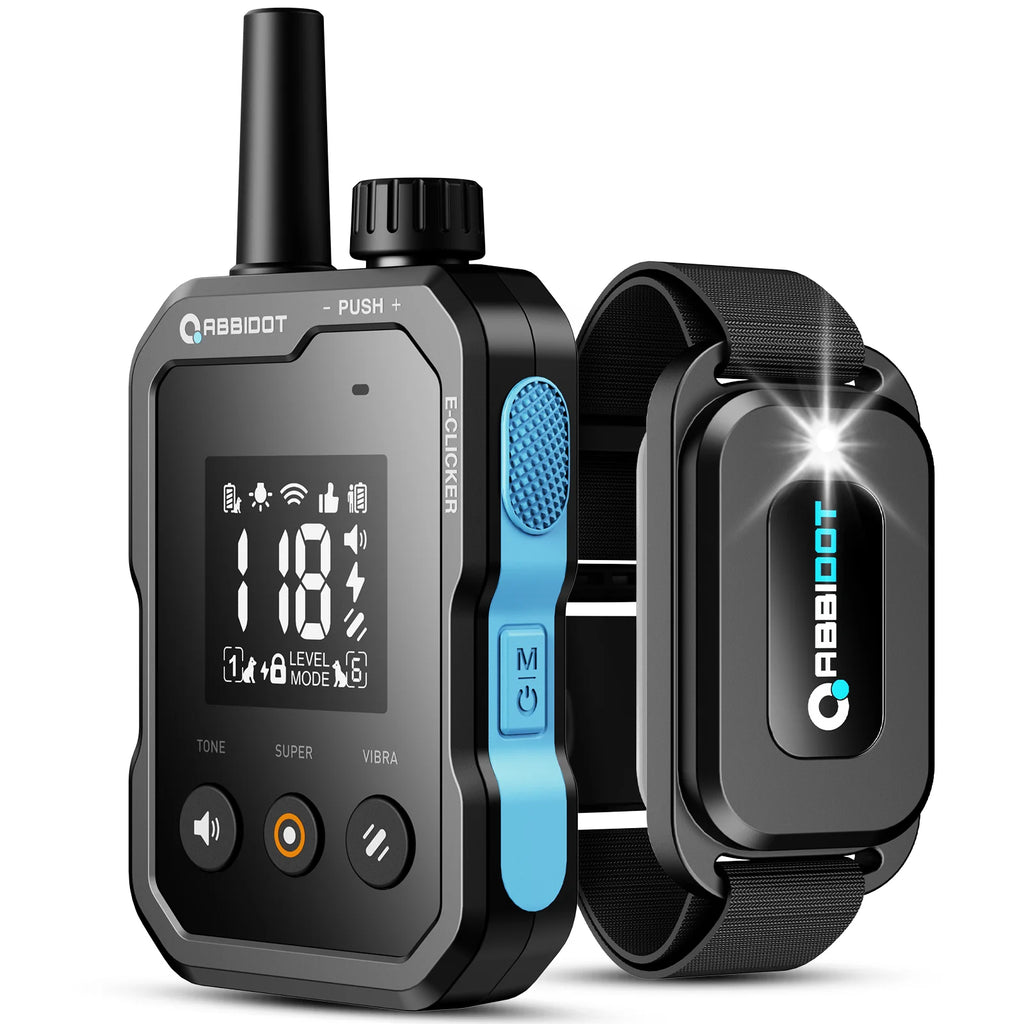 T70 Dog Training Collar 2 in 1 Strap with E-Clicker Electric Shock 4100Ft 1250M Waterproof 118 Levels 2025 New Version