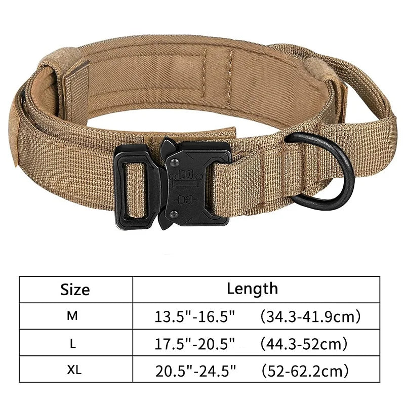 Outdoor Tactical Dog Collar Metal Buckle Collar for Dog Pet Products Nylon Medium Large Dog Training Neck Collars Accessories