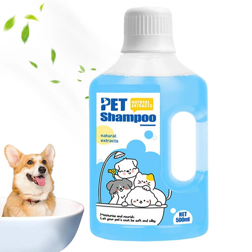 500Ml Pet Bath Shampoo Cats Dogs Shower Care and Cleaning Gentle and Smooth Deodorizing Anti-Itching Long-Lastin Fragrance